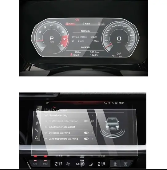 Audi A3 Gösterge ve Multimedya Ekran Koruyucu Set 2 Parça