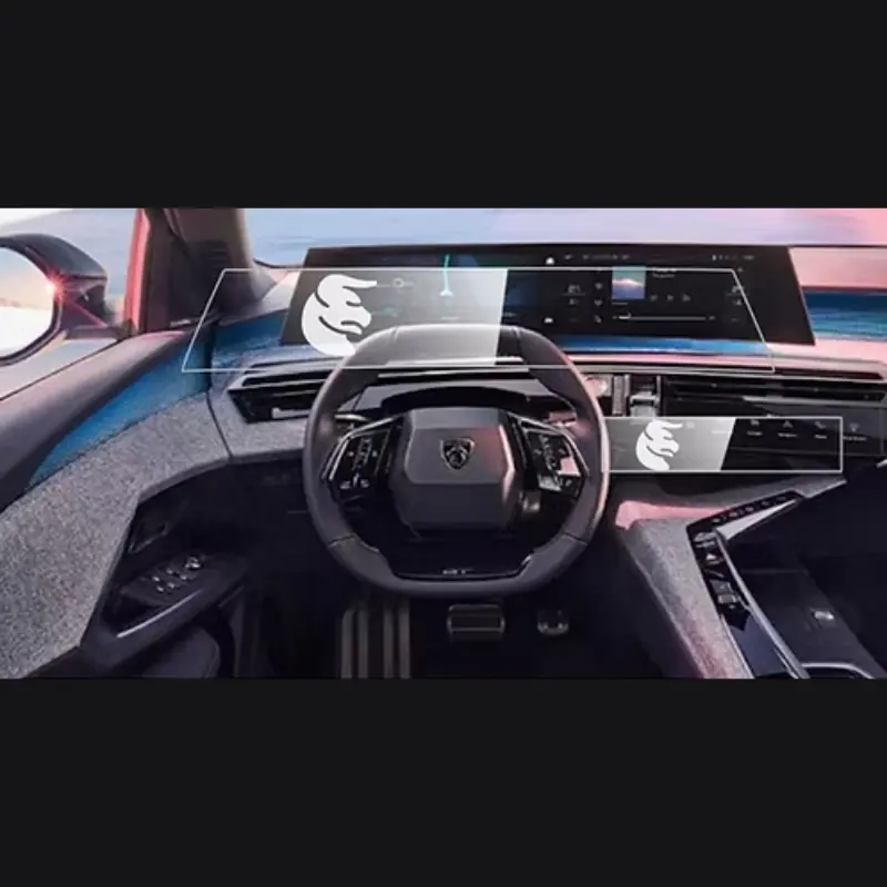 Peugeot e-3008 Multimedya ve Alt Kontrol Ünitesi Ekran Koruyucu Set (2024-25)