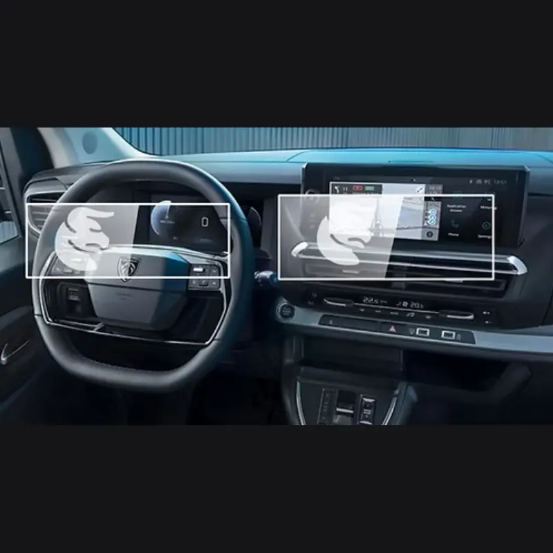 Peugeot Expert Traveller Gösterge ve Multimedya Ekran Koruyucu Set (2024-25)