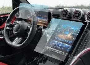 Mercedes GLC Multimedya ve Gösterge Ekran Koruyucu (2 Parça)