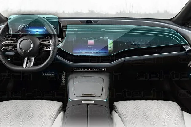 Mercedes E Serisi Multimedya ve Gösterge Ekran Koruyucu (2 Parça) (2024-2025)