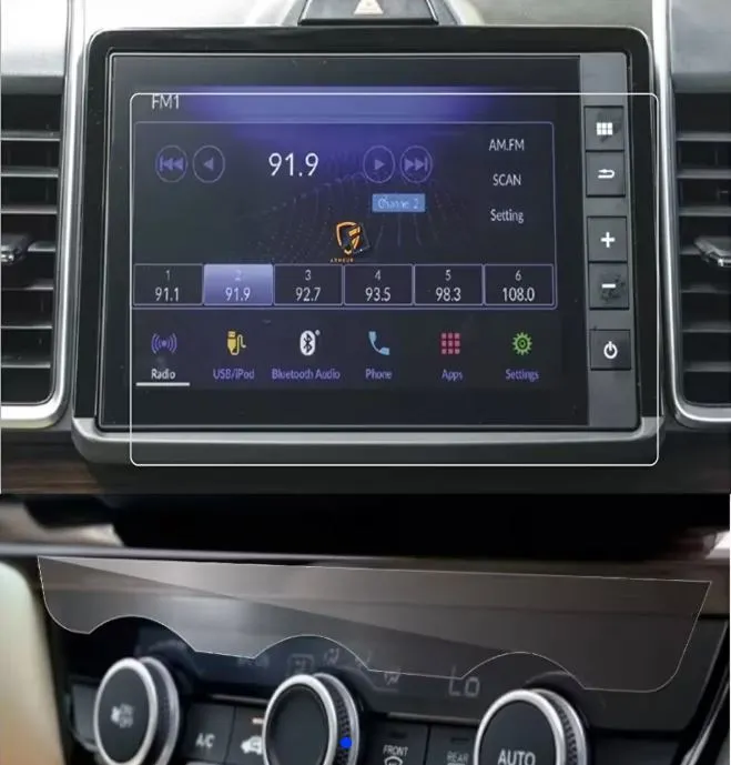 Honda City 2021-2024 Multimedya Ve Klima Üstü Nano Ekran Koruyucu