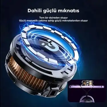 Memo CX07 Manyetik-Arka-Klips Cep Telefon Soğutma Fanı