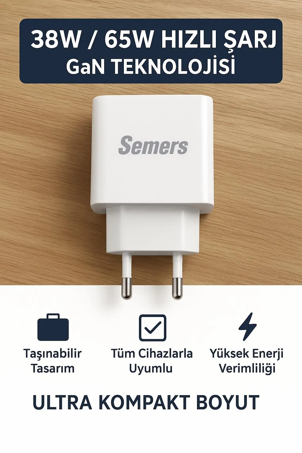 38W Hızlı Şarj Adaptörü – Güçlü ve Güvenilir Şarj Teknolojisi