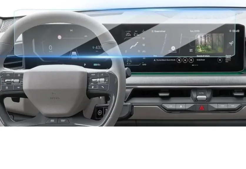 Kia Ev3  12.3 inc Dijital Gösterge ve 12.3inc Multimedya Ekran Koruyucu