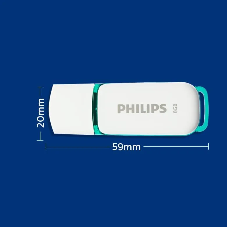 Philips USB Bellek 8 GB Snow Edition Spring Green