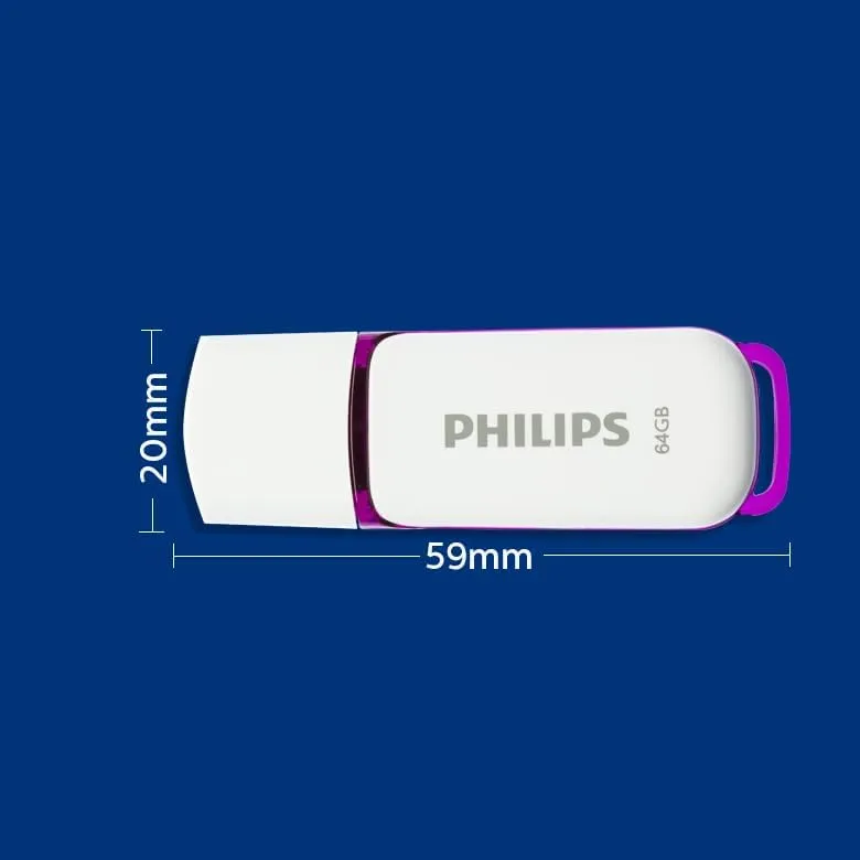 Philips USB Bellek 64 GB Snow Edition Magic Purple