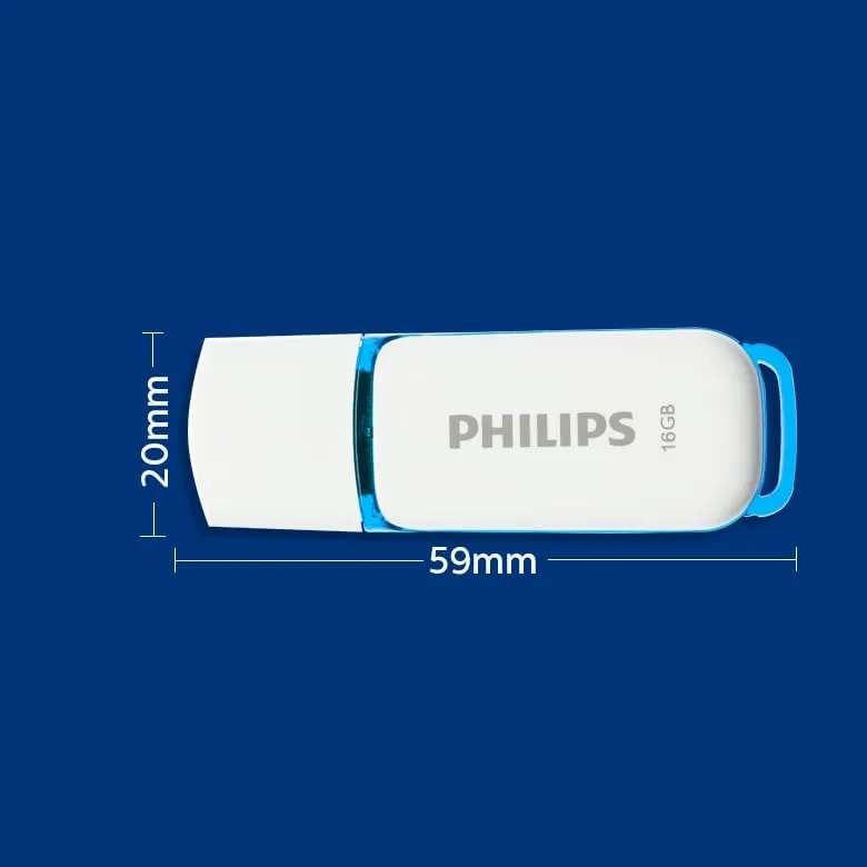 Philips USB Bellek 16 GB Snow Edition Ocean Blue