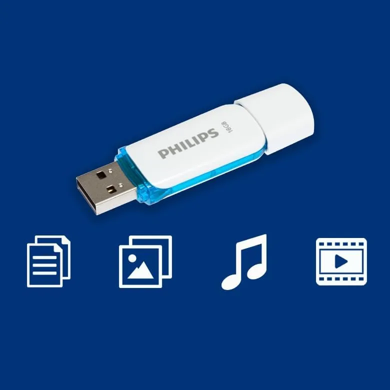 Philips USB Bellek 16 GB Snow Edition Ocean Blue