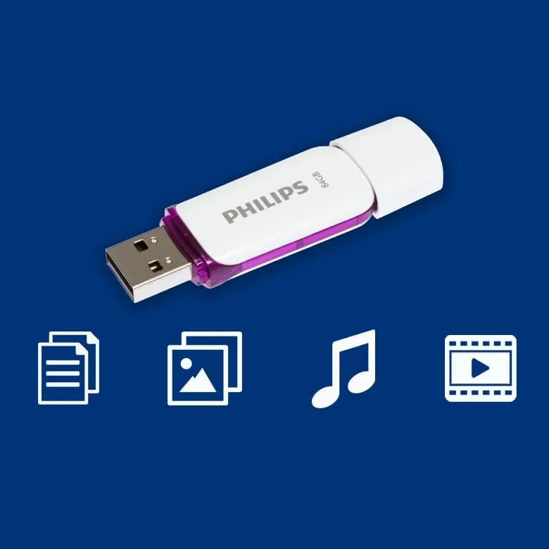 Philips USB Bellek 64 GB Snow Edition Magic Purple
