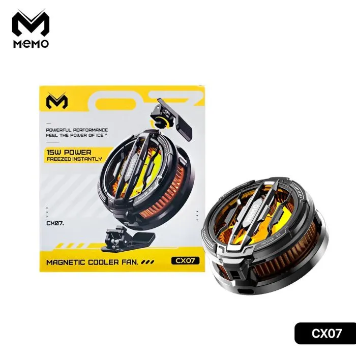 Memo CX07 Manyetik-Arka-Klips Cep Telefon Soğutma Fanı
