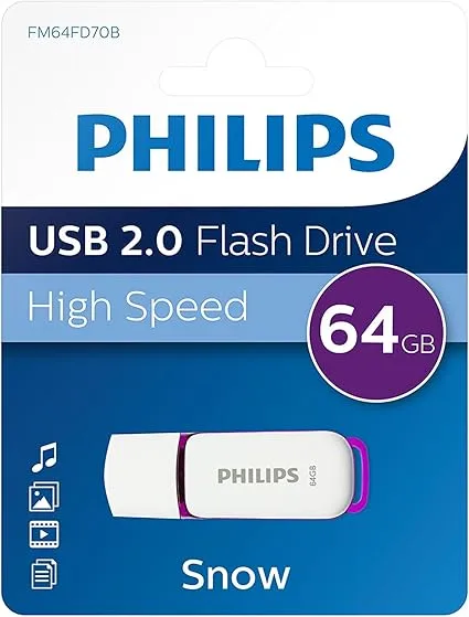 Philips USB Bellek 64 GB Snow Edition Magic Purple