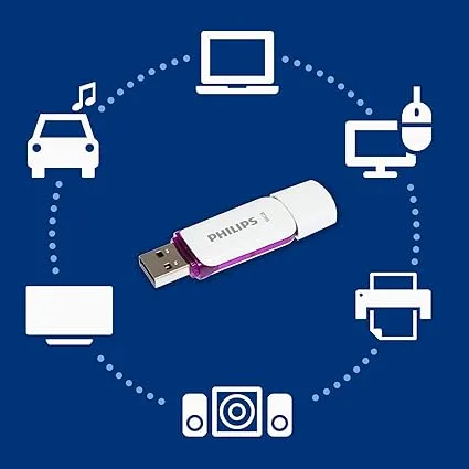 Philips USB Bellek 64 GB Snow Edition Magic Purple