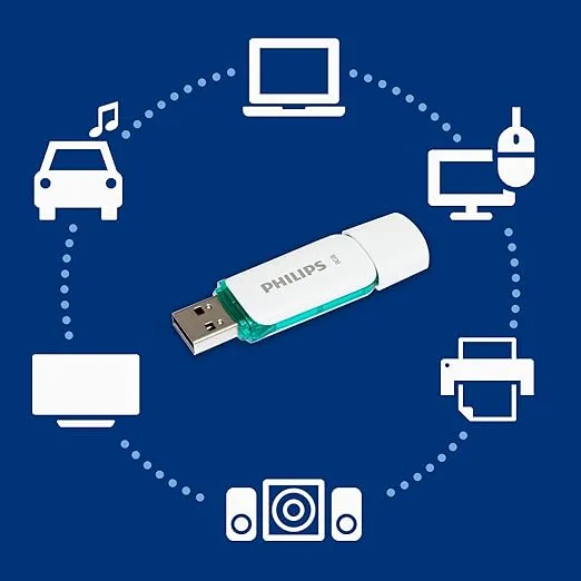 Philips USB Bellek 8 GB Snow Edition Spring Green