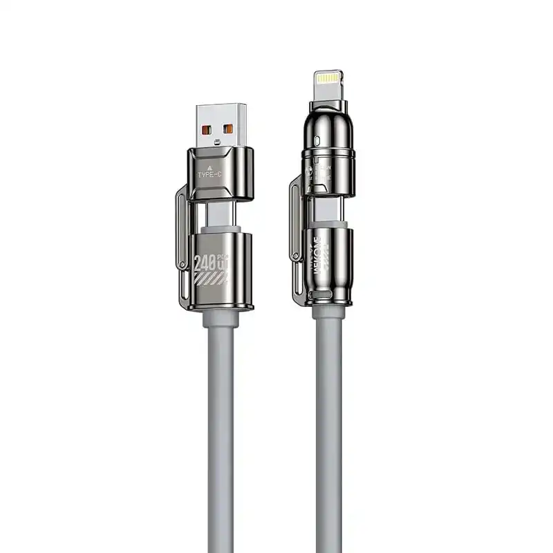 PD desteği ile 4'ü 1 arada 240W ultra hızlı şarj kablosu