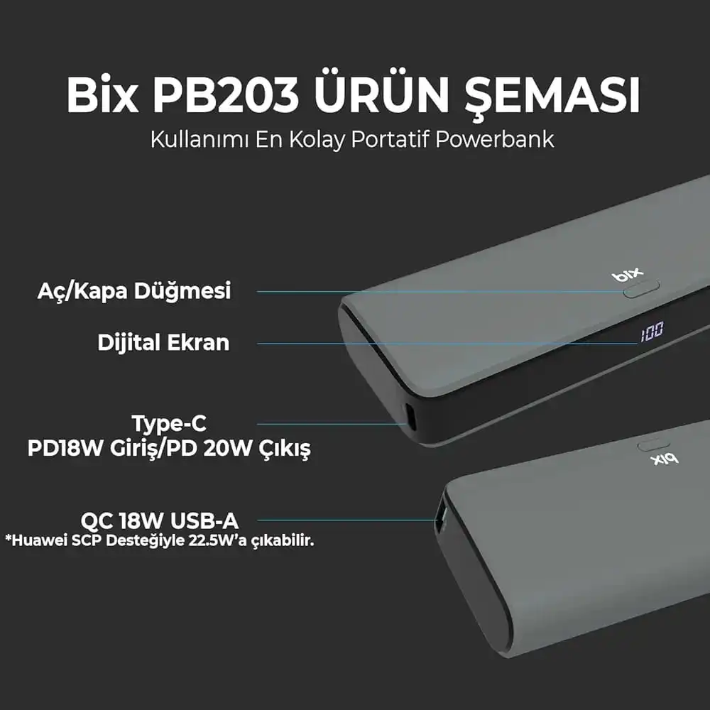Bix 20000 mAh Powerbank