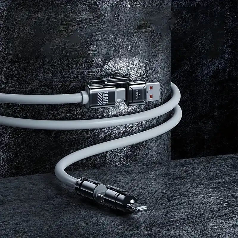 PD desteği ile 4'ü 1 arada 240W ultra hızlı şarj kablosu