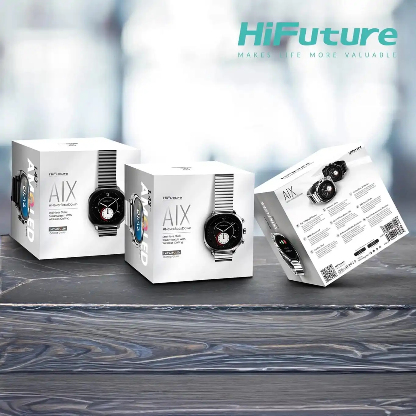 HiFuture AIX Akıllı Saat Nabız ve Kan Oksijen Takipli