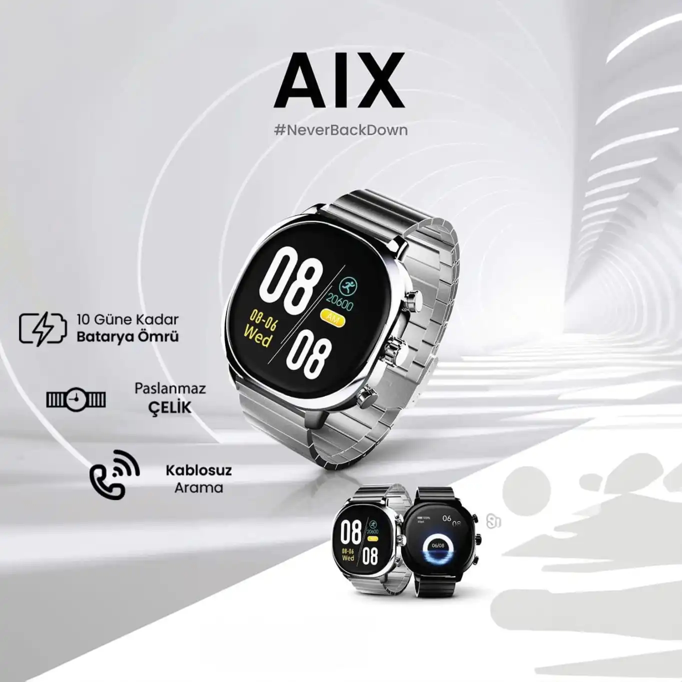 HiFuture AIX Akıllı Saat Nabız ve Kan Oksijen