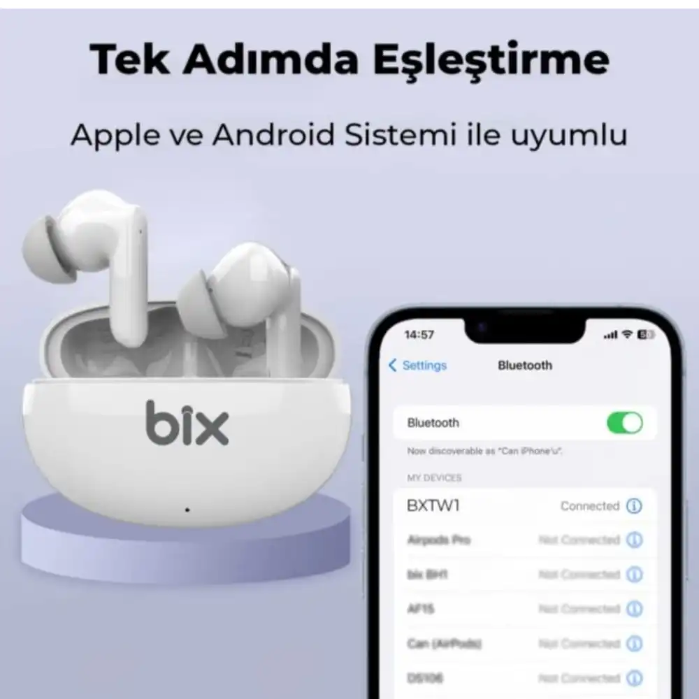 Bix BXTW1 Soundcraft TWS ANC Kulak İçi Bluetooth Kulaklık