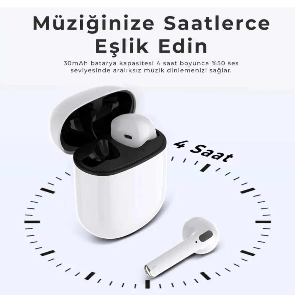 Bix Soundcraft Tw2 Bluetooth 5.3 Tws Kablosuz Kulak İçi Kulaklık Beyaz