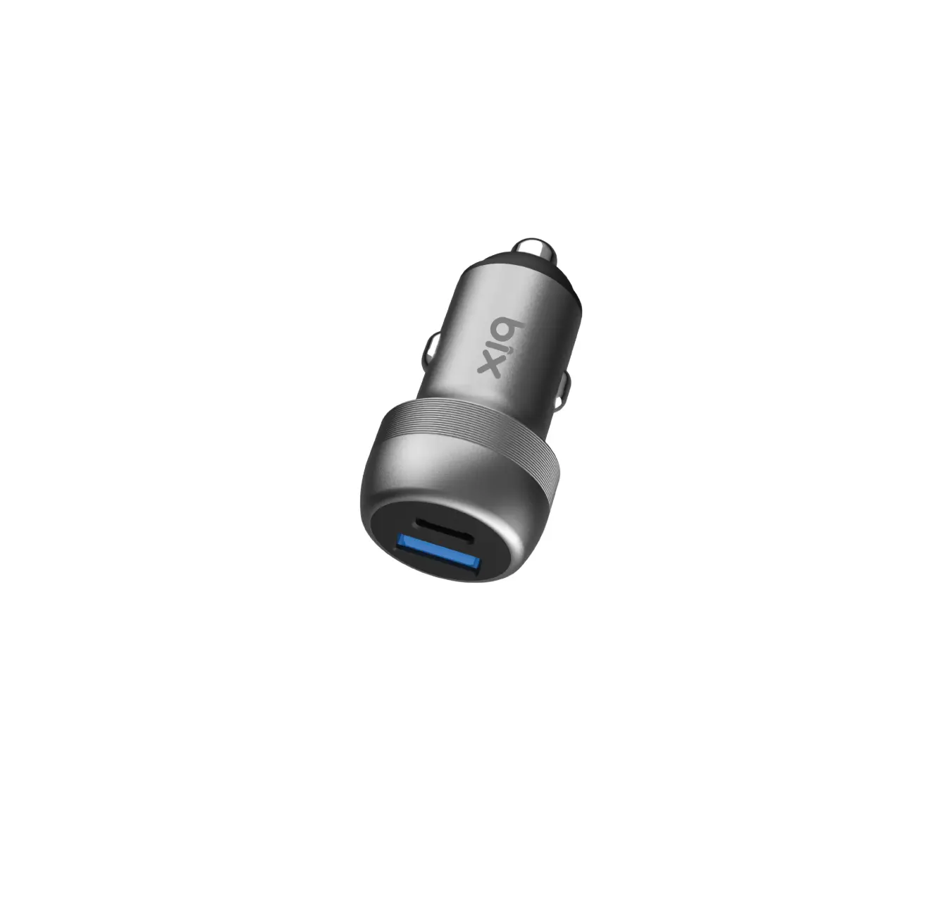 Bix 100W Type-C 65W ve USB-A QC 35W Çift Çıkışlı Araç Şarj