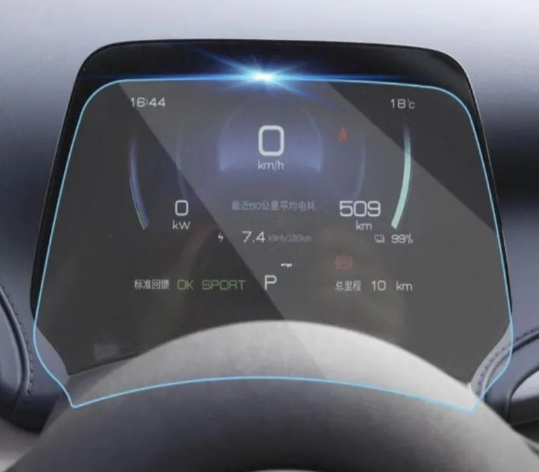 BYD Dolphin Ekran Koruyucu Dijital Gösterge 5 inç Nano