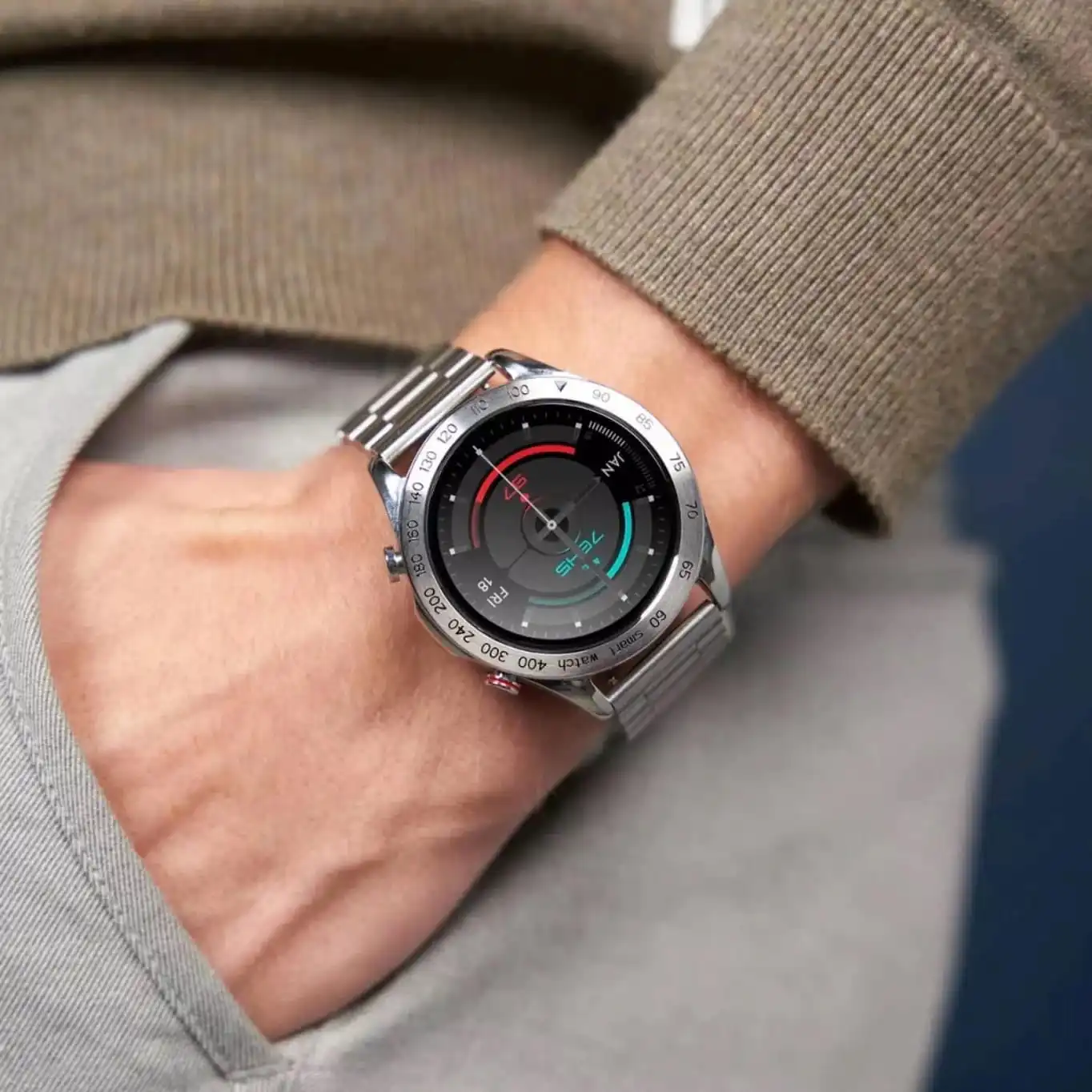 HiFuture FutureGo Pro 34mm IP68 Suya Dayanıklı Akıllı Saat Gri