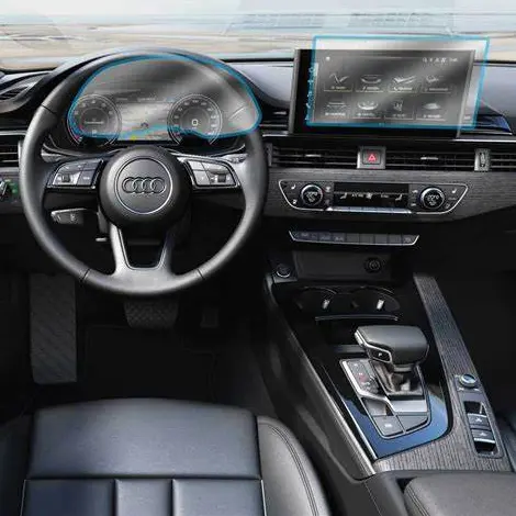 Audi A4 Gösterge ve Multimedya Ekran Koruyucusu Set 2 Parça