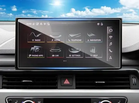 Audi A4 Gösterge ve Multimedya Ekran Koruyucusu Set 2 Parça