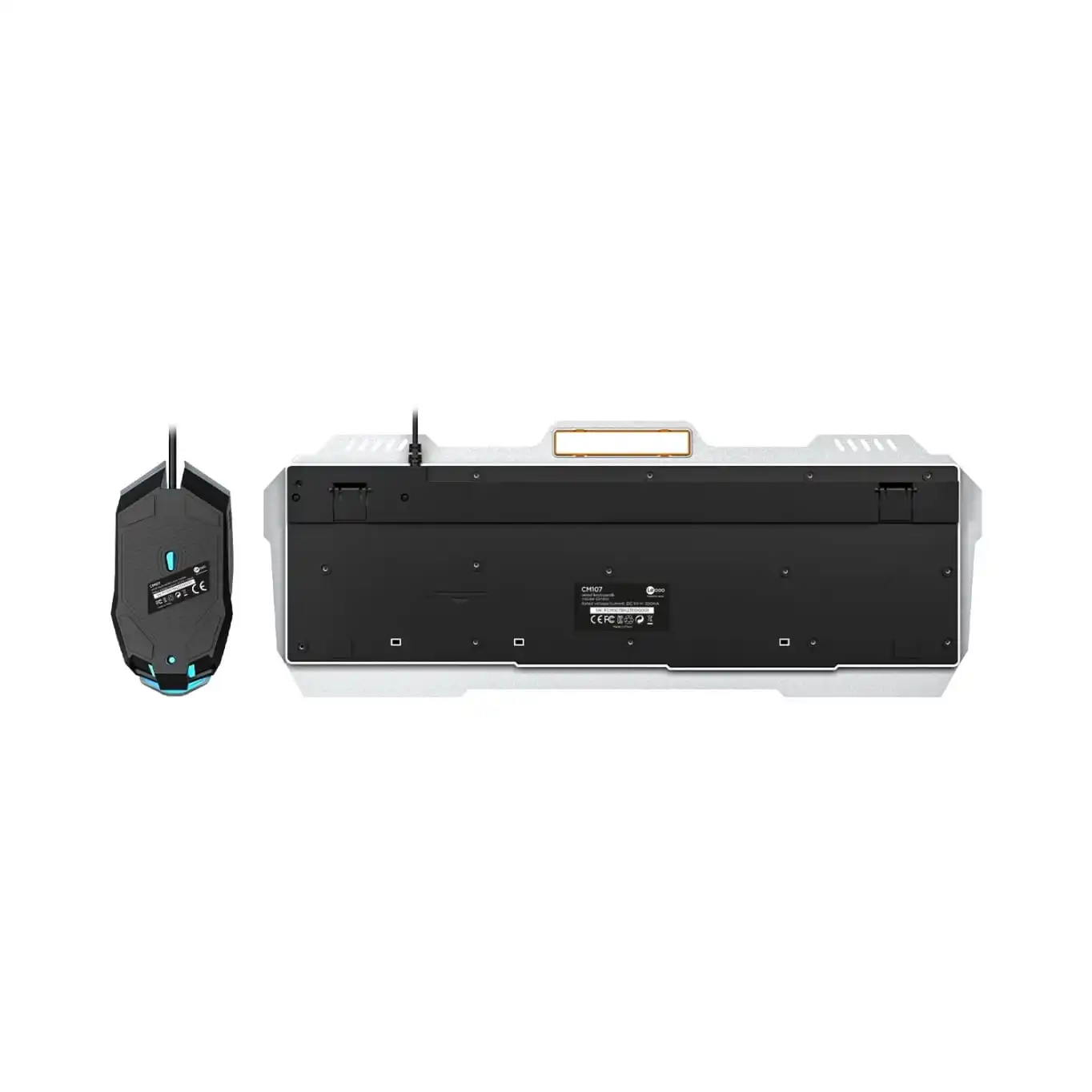 Lecoo CM107 Kablolu RGB Aydınlatmalı Gaming Türkçe Q Klavye & Mouse Seti Siyah