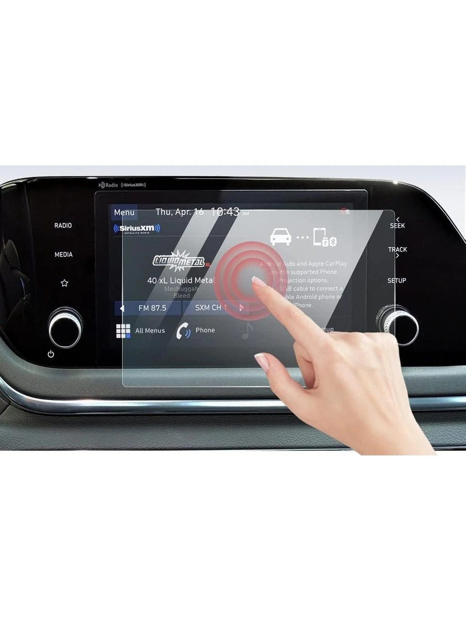 Hyundai i20 2020-2024 Model 8 İnç Multimedya Ekran Koruyucu