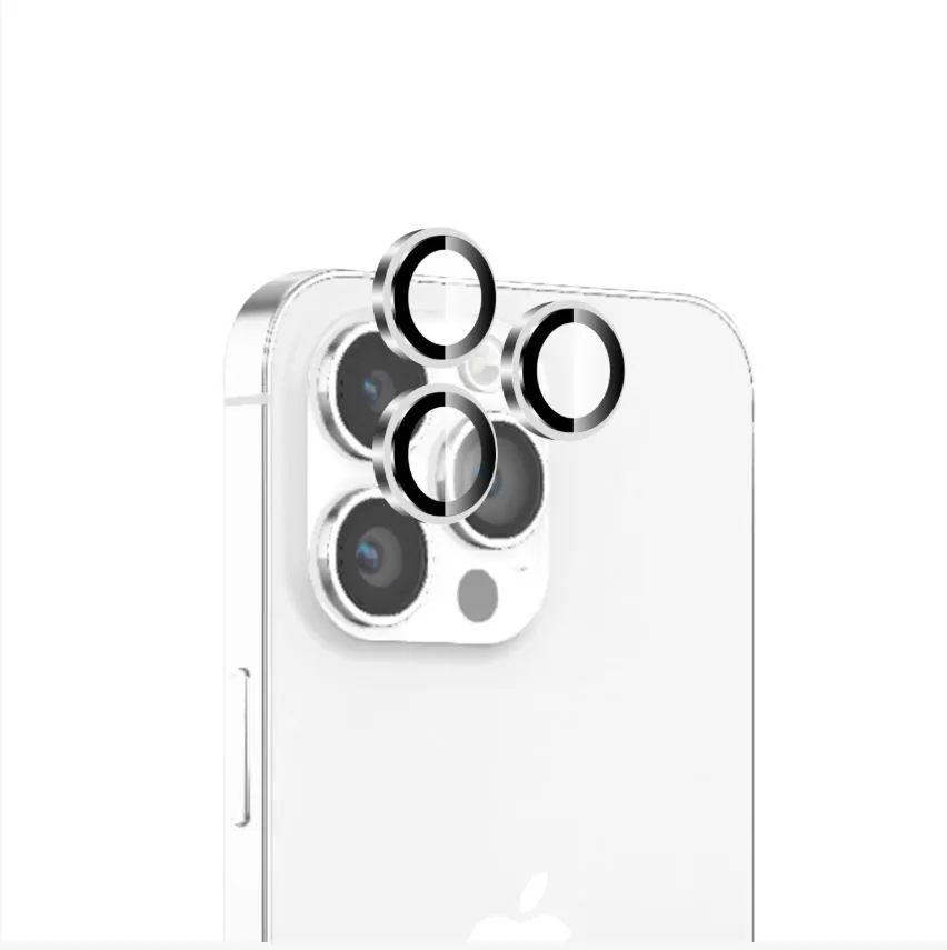Bix iPhone 16 Pro / 16 Pro Max Safir Lens Koruyucu 3D- Navy Blue