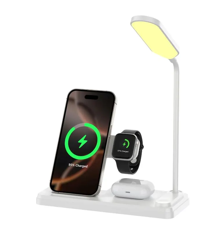 Bix BXMW8 Kablosuz Şarj Standı 3’ü 1 Arada Akıllı Telefon, Akıllı Saat ve TWS