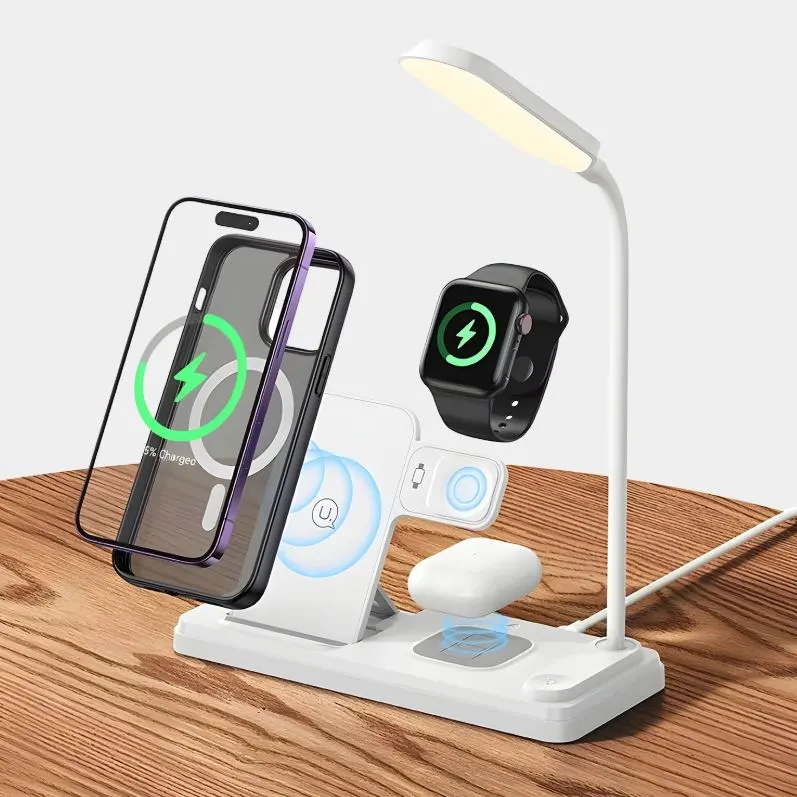 Bix BXMW8 Kablosuz Şarj Standı 3’ü 1 Arada Akıllı Telefon, Akıllı Saat ve TWS