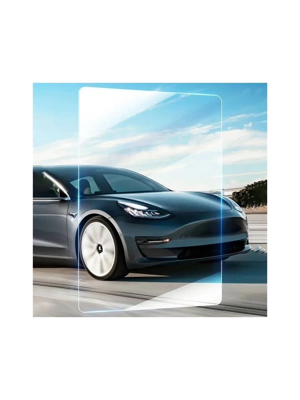 Tesla Model Y Ekran Koruyucu Araç Multimedya Temperli Cam Konsol Koruyucu