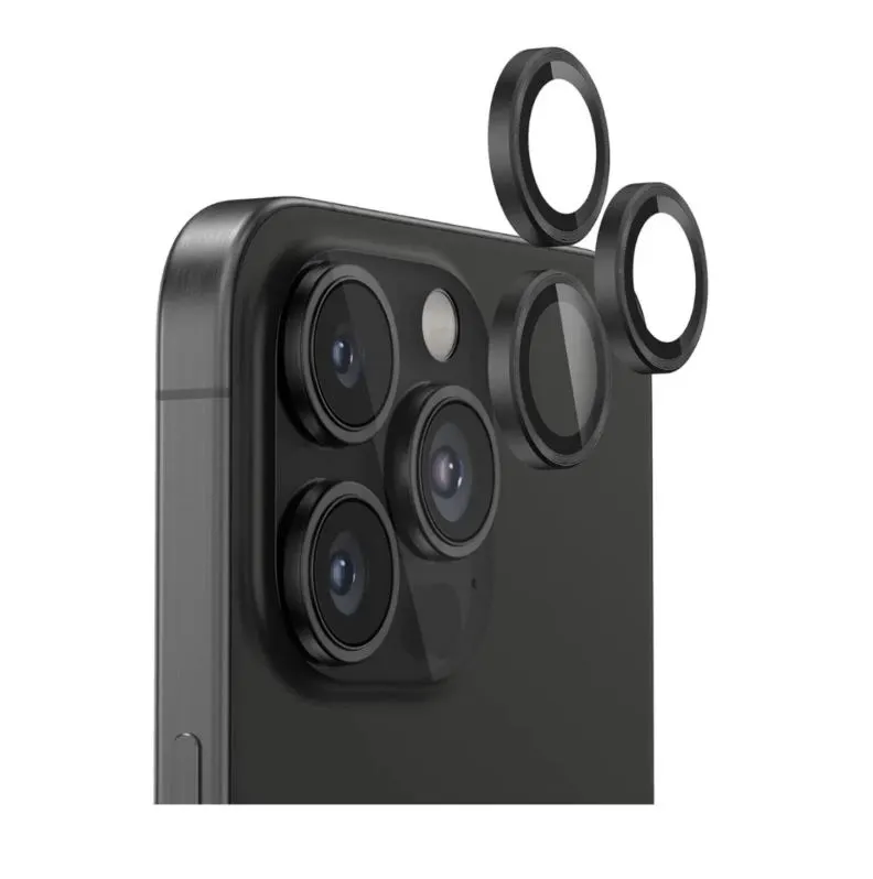 Bix iPhone 15 Pro / 15 Pro Max Lens Koruyucu 9H Gerçek Cam Crystal