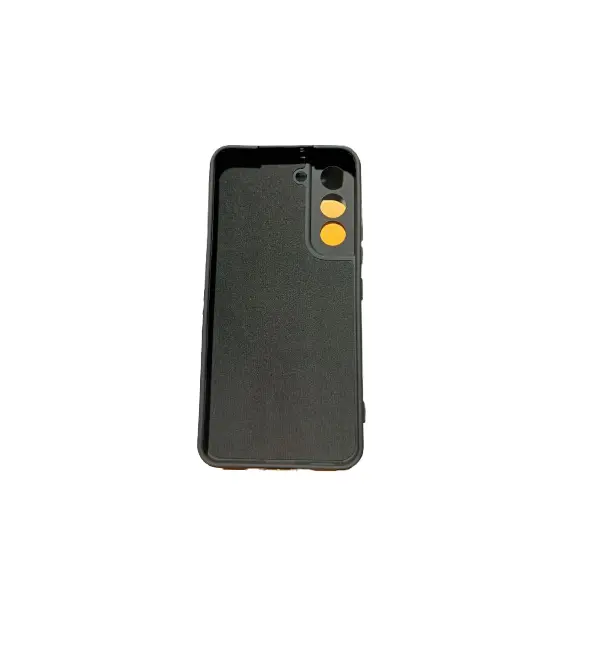 Samsung S22 Kamera Korumalı İç Astarlı Silikon Kılıf (SİYAH)