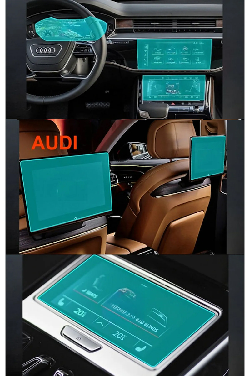 Audi A8 2023-2024 Model Araç Içi 6 Parça Set 9h Nano Ekran Koruyucu
